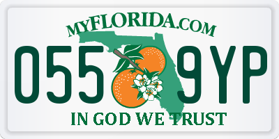 FL license plate 0559YP