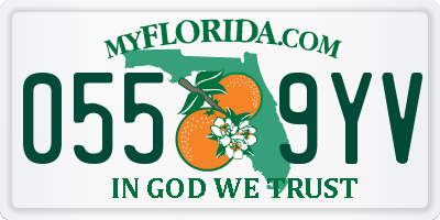 FL license plate 0559YV