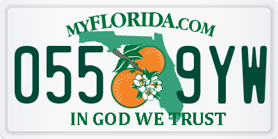 FL license plate 0559YW