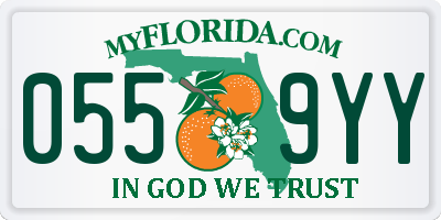FL license plate 0559YY