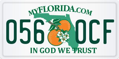 FL license plate 0560CF