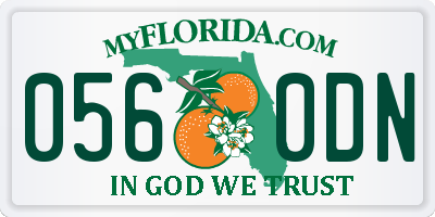 FL license plate 0560DN