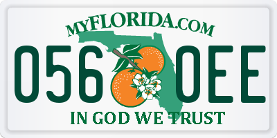 FL license plate 0560EE