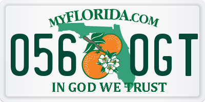 FL license plate 0560GT