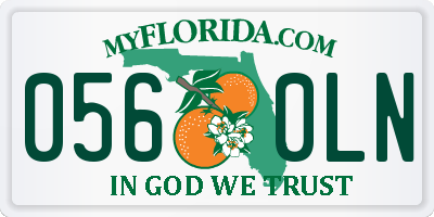 FL license plate 0560LN