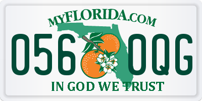 FL license plate 0560QG