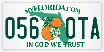 FL license plate 0560TA