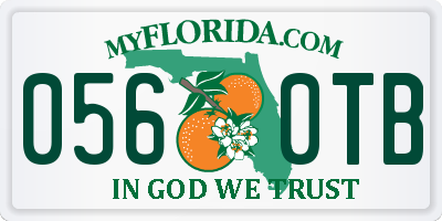 FL license plate 0560TB