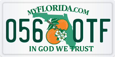 FL license plate 0560TF
