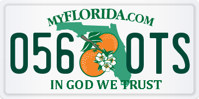 FL license plate 0560TS