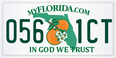 FL license plate 0561CT