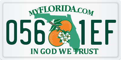 FL license plate 0561EF