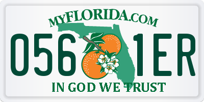 FL license plate 0561ER