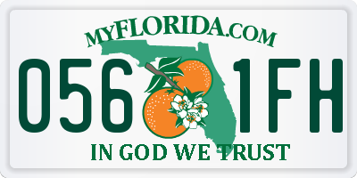FL license plate 0561FH