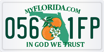 FL license plate 0561FP