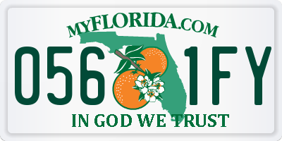 FL license plate 0561FY