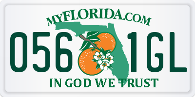 FL license plate 0561GL