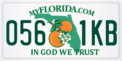 FL license plate 0561KB