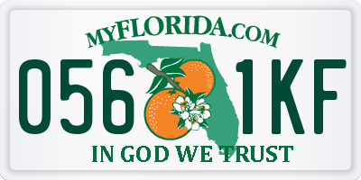 FL license plate 0561KF