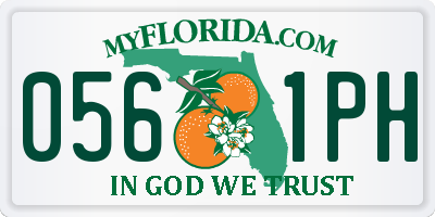 FL license plate 0561PH