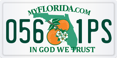 FL license plate 0561PS