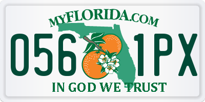 FL license plate 0561PX