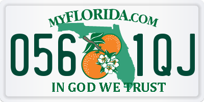 FL license plate 0561QJ