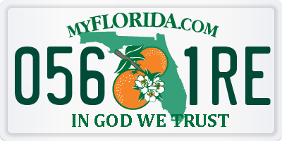 FL license plate 0561RE
