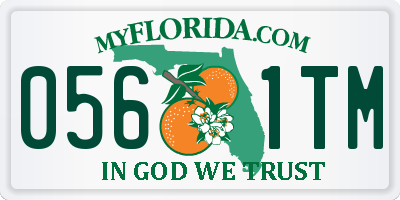 FL license plate 0561TM
