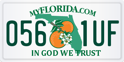 FL license plate 0561UF