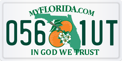 FL license plate 0561UT