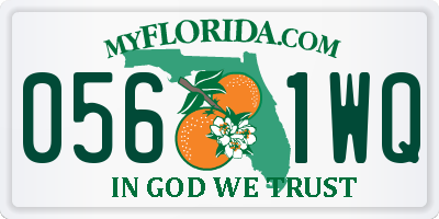 FL license plate 0561WQ