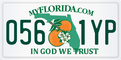 FL license plate 0561YP