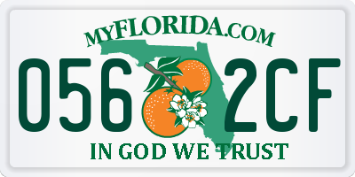 FL license plate 0562CF
