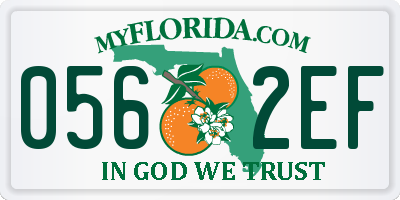 FL license plate 0562EF