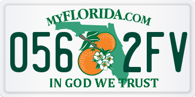 FL license plate 0562FV