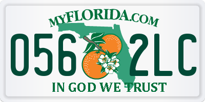 FL license plate 0562LC