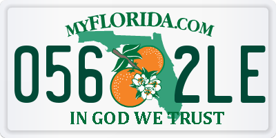 FL license plate 0562LE