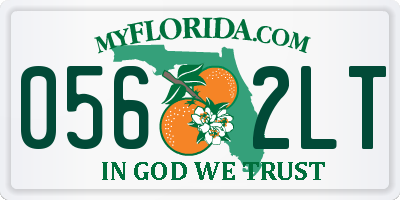 FL license plate 0562LT
