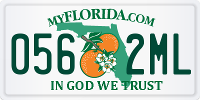 FL license plate 0562ML