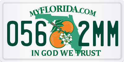 FL license plate 0562MM