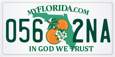 FL license plate 0562NA