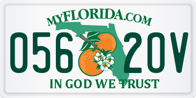 FL license plate 0562OV