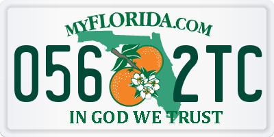 FL license plate 0562TC