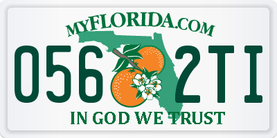 FL license plate 0562TI
