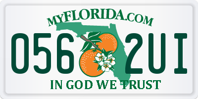 FL license plate 0562UI