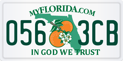 FL license plate 0563CB