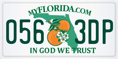 FL license plate 0563DP