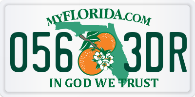 FL license plate 0563DR