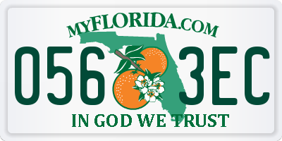FL license plate 0563EC